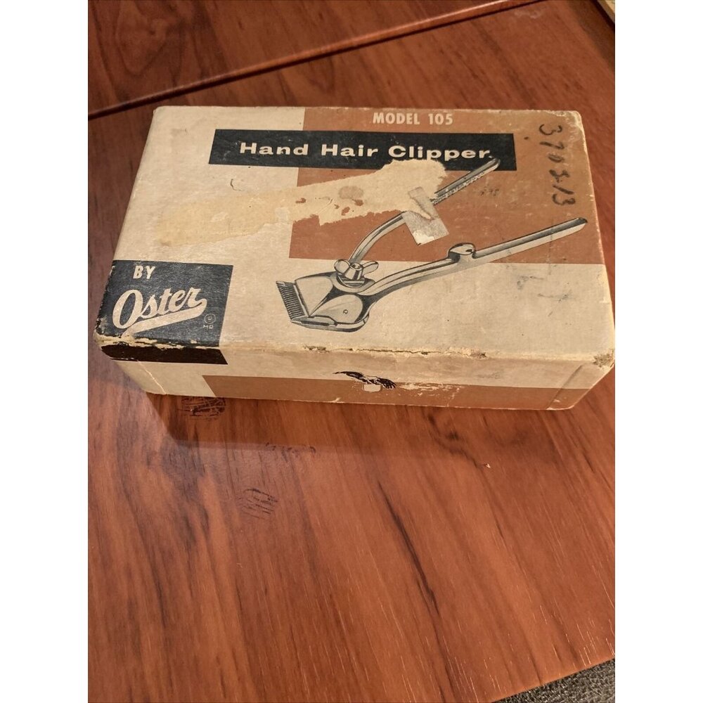 Hair Clippers Vtg Oyster With Box Model 105 USA